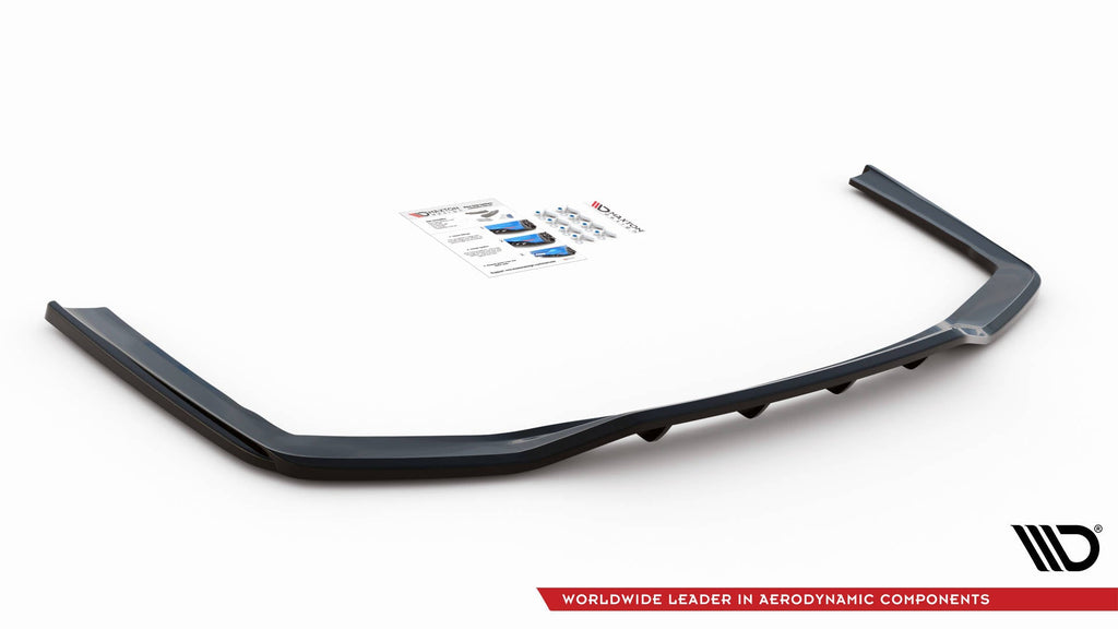 MAXTON DESIGN CENTRAL REAR SPLITTER (WITH VERTICAL BARS) BMW 7 M-PACK G11 FACELIFT