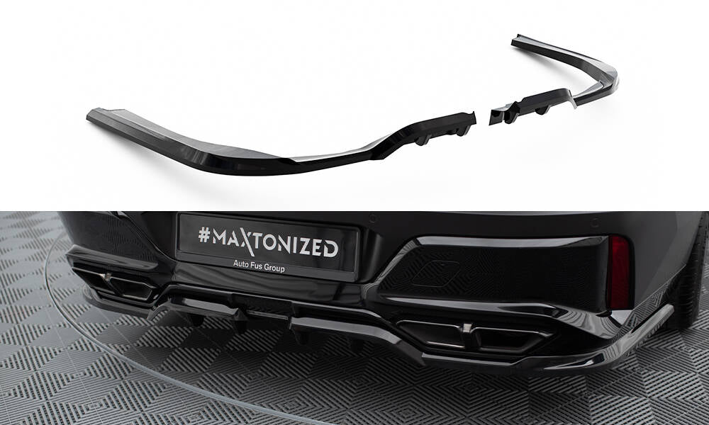 MAXTON DESIGN CENTRAL REAR SPLITTER (WITH VERTICAL BARS) BMW M760E G70