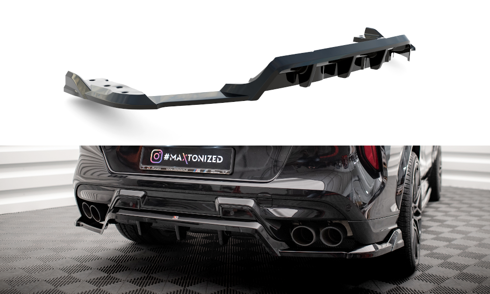 MAXTON DESIGN CENTRAL REAR SPLITTER (WITH VERTICAL BARS) BMW X6 M F96