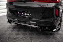 Load image into Gallery viewer, MAXTON DESIGN CENTRAL REAR SPLITTER (WITH VERTICAL BARS) BMW X6 M F96 / F96 Facelift