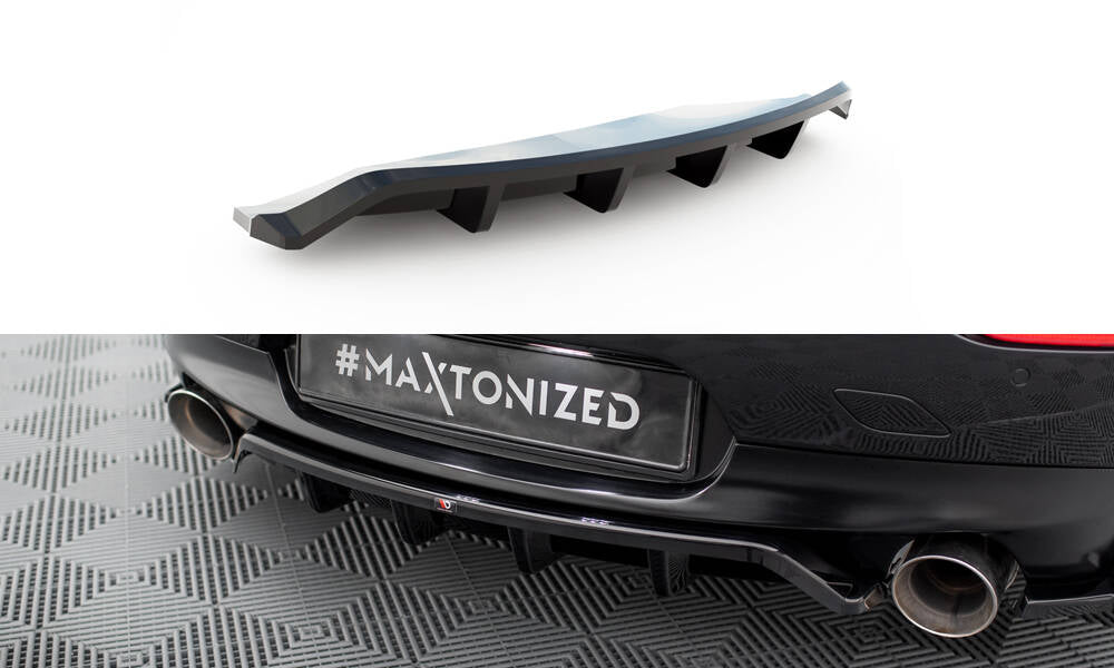 MAXTON DESIGN CENTRAL REAR SPLITTER (WITH VERTICAL BARS) BMW Z4 M-PACK E89 FACELIFT