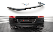 Load image into Gallery viewer, MAXTON DESIGN CENTRAL REAR SPLITTER (WITH VERTICAL BARS) BENTLEY CONTINENTAL GT V8 S MK2