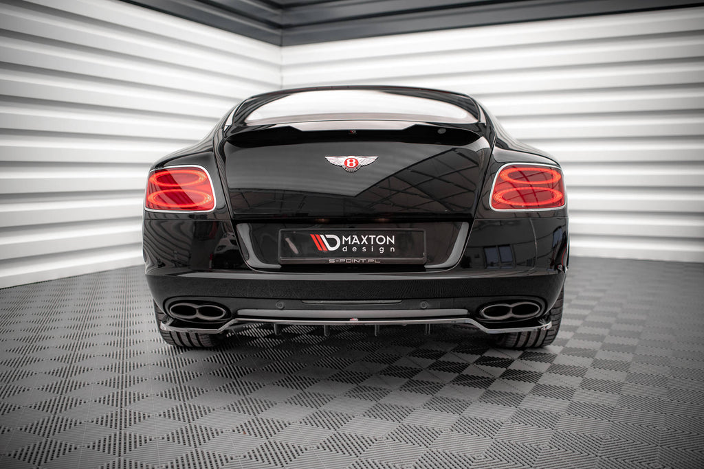 MAXTON DESIGN CENTRAL REAR SPLITTER (WITH VERTICAL BARS) BENTLEY CONTINENTAL GT V8 S MK2