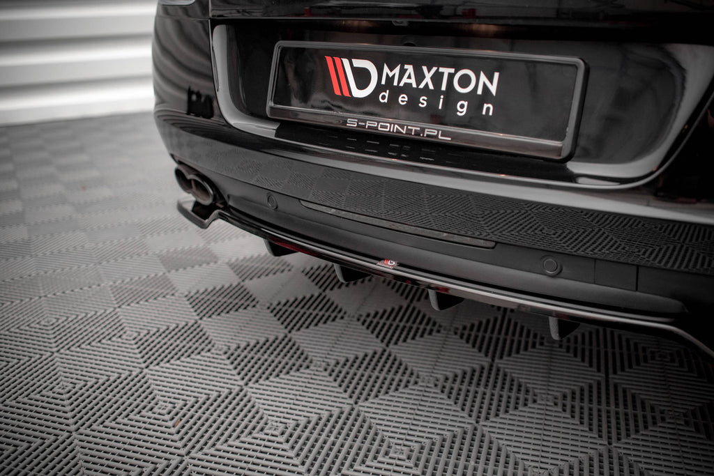 MAXTON DESIGN CENTRAL REAR SPLITTER (WITH VERTICAL BARS) BENTLEY CONTINENTAL GT V8 S MK2