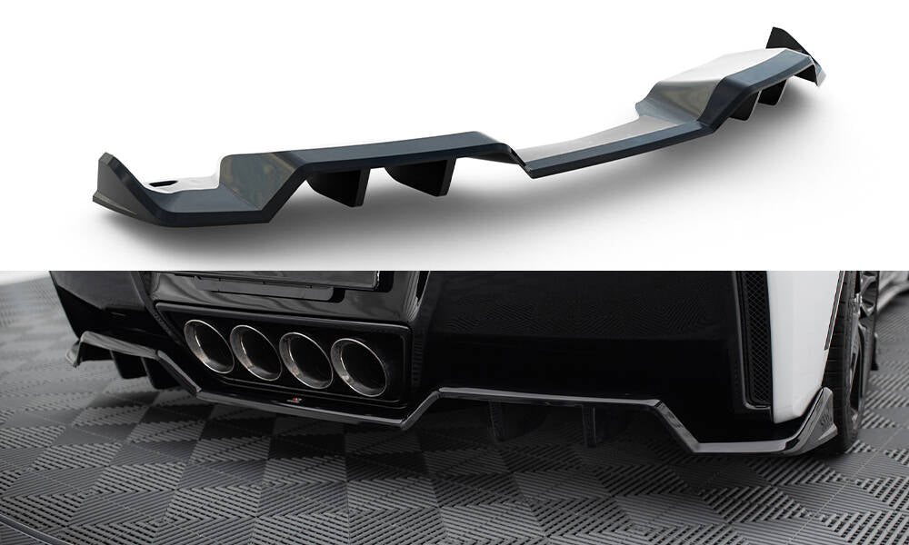MAXTON DESIGN Central Rear Splitter (with vertical bars) Chevrolet Corvette C7