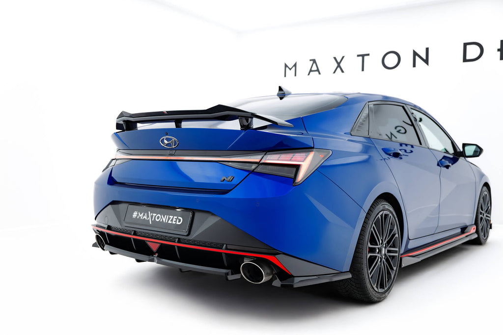 MAXTON DESIGN Central Rear Splitter (with vertical bars) Hyundai Elantra N Mk7