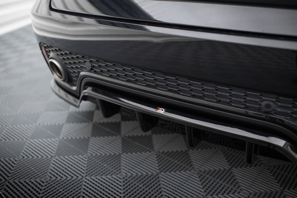 MAXTON DESIGN CENTRAL REAR SPLITTER (WITH VERTICAL BARS) JAGUAR E-PACE R-DYNAMIC MK1