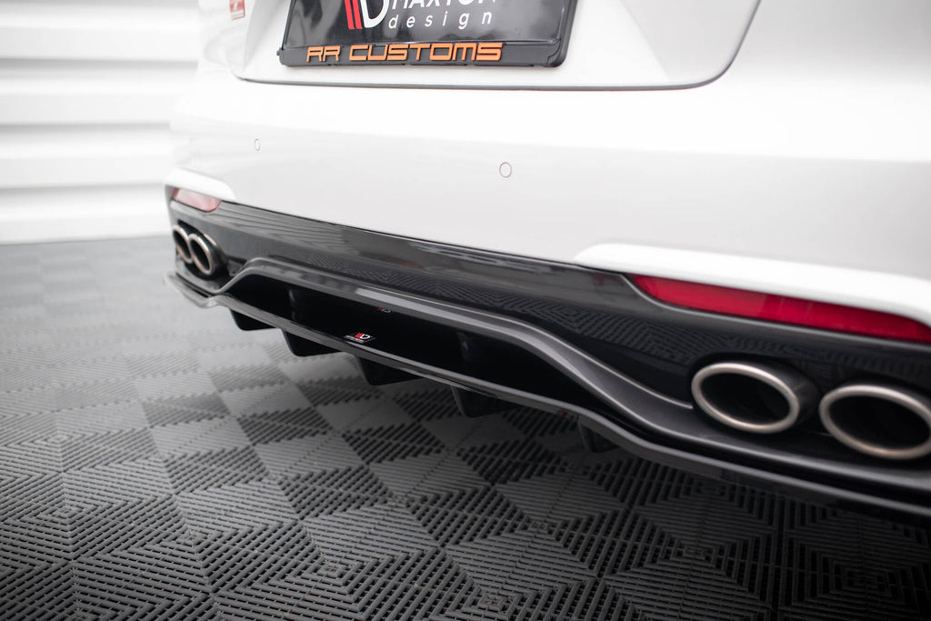 MAXTON DESIGN CENTRAL REAR SPLITTER (WITH VERTICAL BARS) KIA STINGER GT-LINE MK1