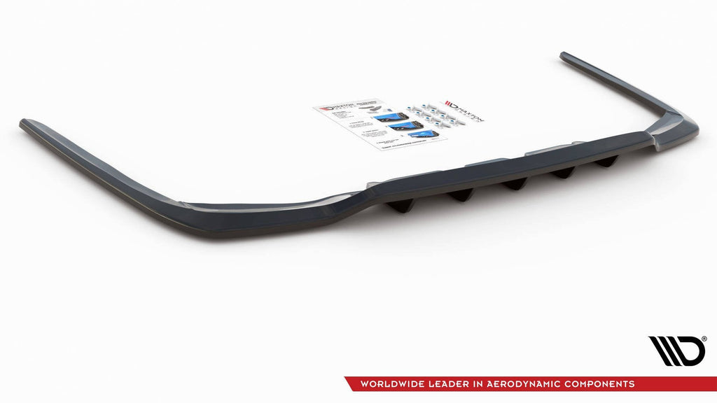 MAXTON DESIGN CENTRAL REAR SPLITTER (WITH VERTICAL BARS) LEUXS LS MK4 FACELIFT