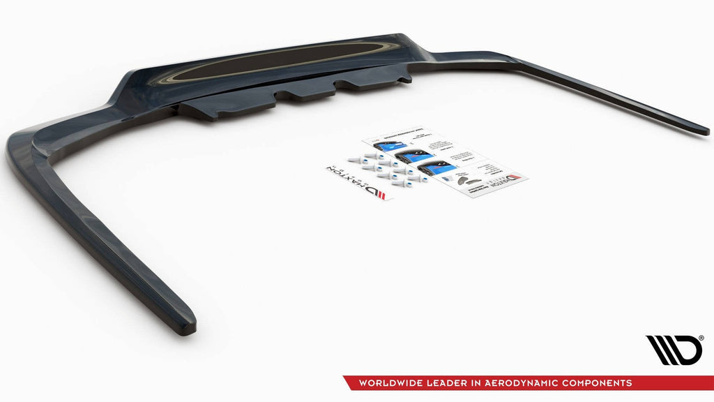 MAXTON DESIGN CENTRAL REAR SPLITTER (WITH VERTICAL BARS) LEUXS LS MK4 FACELIFT