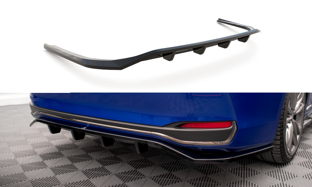 MAXTON DESIGN CENTRAL REAR SPLITTER (WITH VERTICAL BARS) LEXUS ES F SPORT (Hybrid) MK7