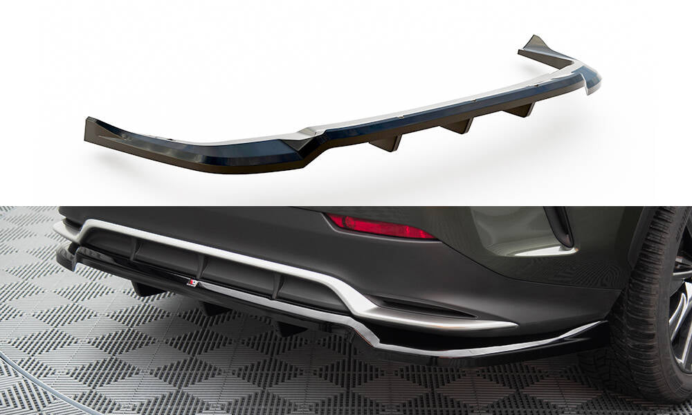 MAXTON DESIGN CENTRAL REAR SPLITTER (WITH VERTICAL BARS) LEXUS NX F-SPORT MK2