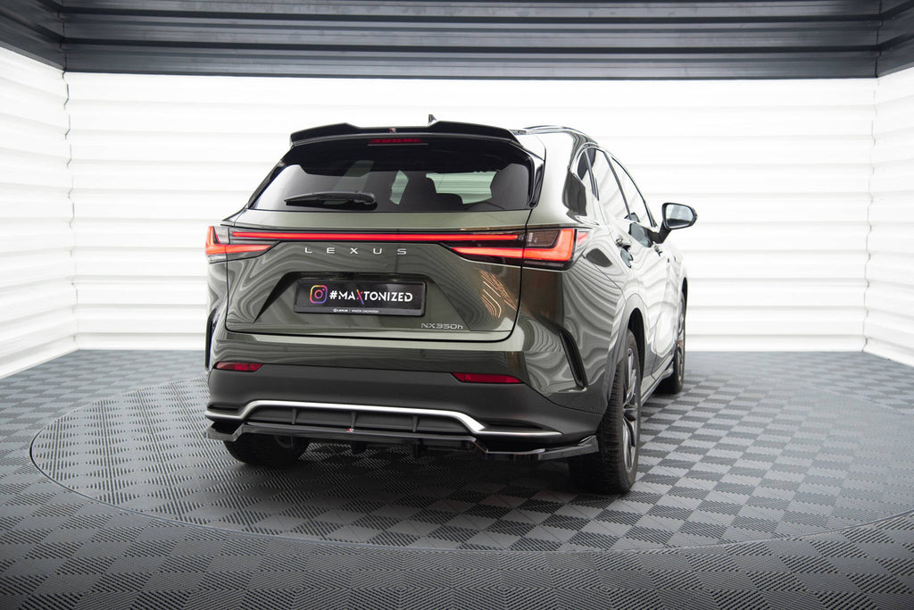 MAXTON DESIGN CENTRAL REAR SPLITTER (WITH VERTICAL BARS) LEXUS NX F-SPORT MK2