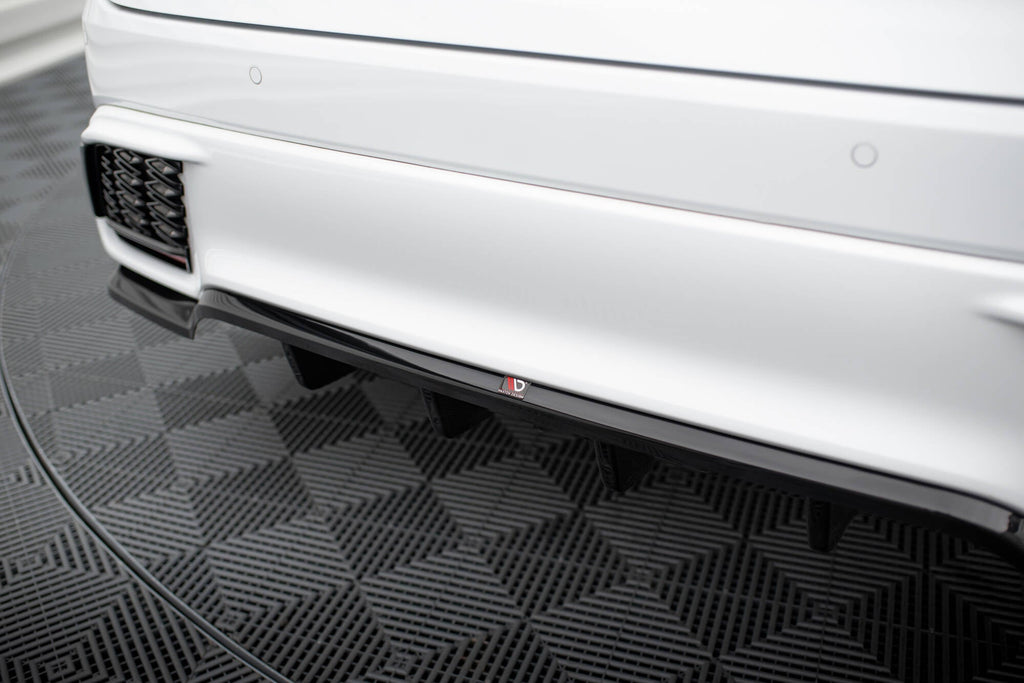 MAXTON DESIGN CENTRAL REAR SPLITTER (WITH VERTICAL BARS) LEXUS RX F-SPORT MK5