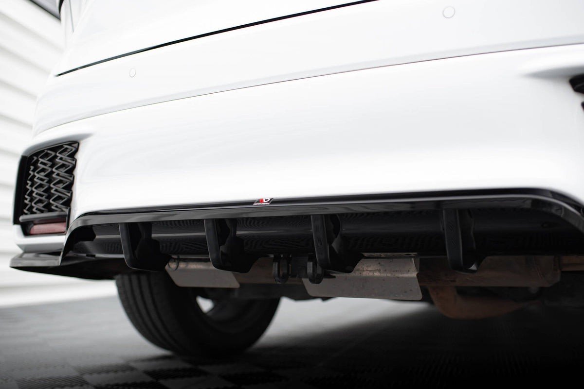 MAXTON DESIGN CENTRAL REAR SPLITTER (WITH VERTICAL BARS) LEXUS RX F-SP ...