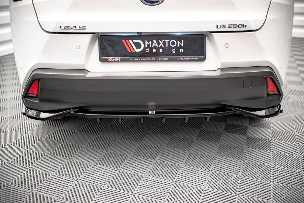 MAXTON DESIGN CENTRAL REAR SPLITTER (WITH VERTICAL BARS) LEXUS UX MK1