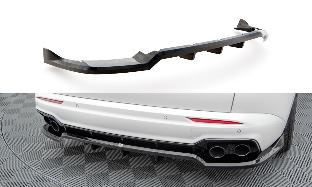 MAXTON DESIGN CENTRAL REAR SPLITTER (WITH VERTICAL BARS) MASERATI GRECALE GT / MODENA MK1