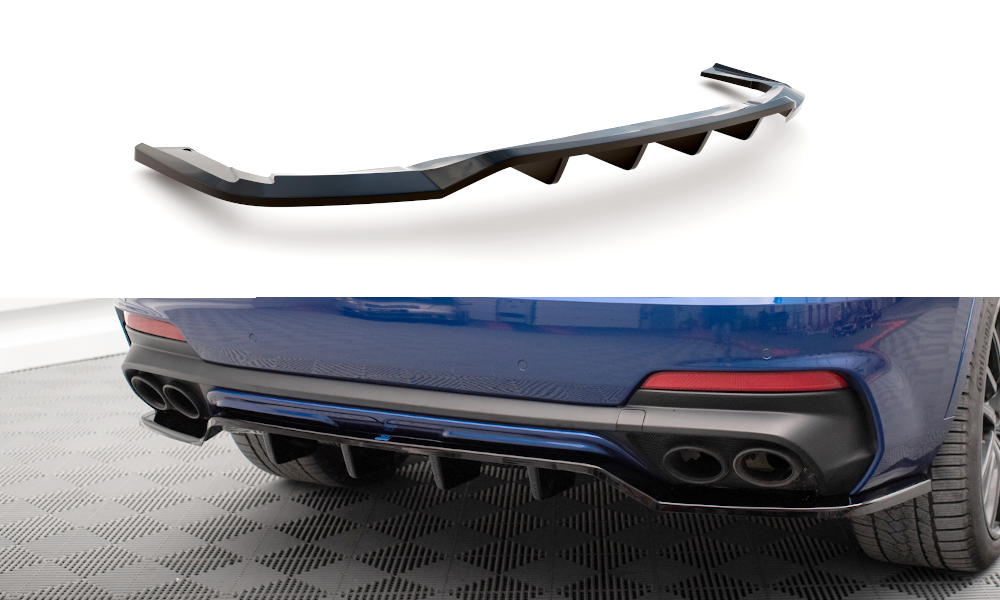 MAXTON DESIGN CENTRAL REAR SPLITTER (WITH VERTICAL BARS) MASERATI LEVANTE GTS MK1