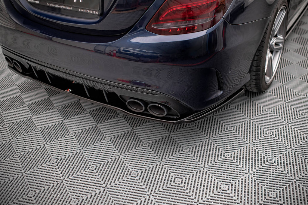 MAXTON DESIGN CENTRAL REAR SPLITTER (WITH VERTICAL BARS) MERCEDES-AMG C 43 SEDAN W205 FACELIFT