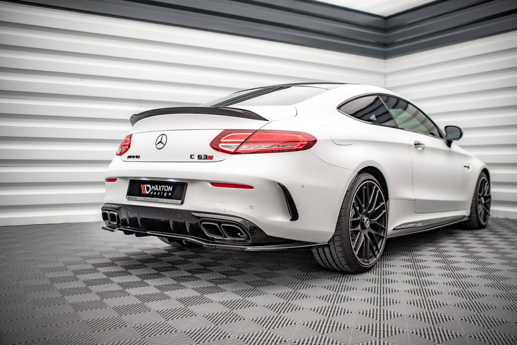 MAXTON DESIGN Rear Splitter (with vertical bars) Mercedes-AMG C 63AMG Coupe AMG Aero Pack C205 Facelift