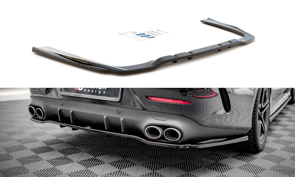 MAXTON DESIGN CENTRAL REAR SPLITTER (WITH VERTICAL BARS) MERCEDES-AMG CLS 53 C257