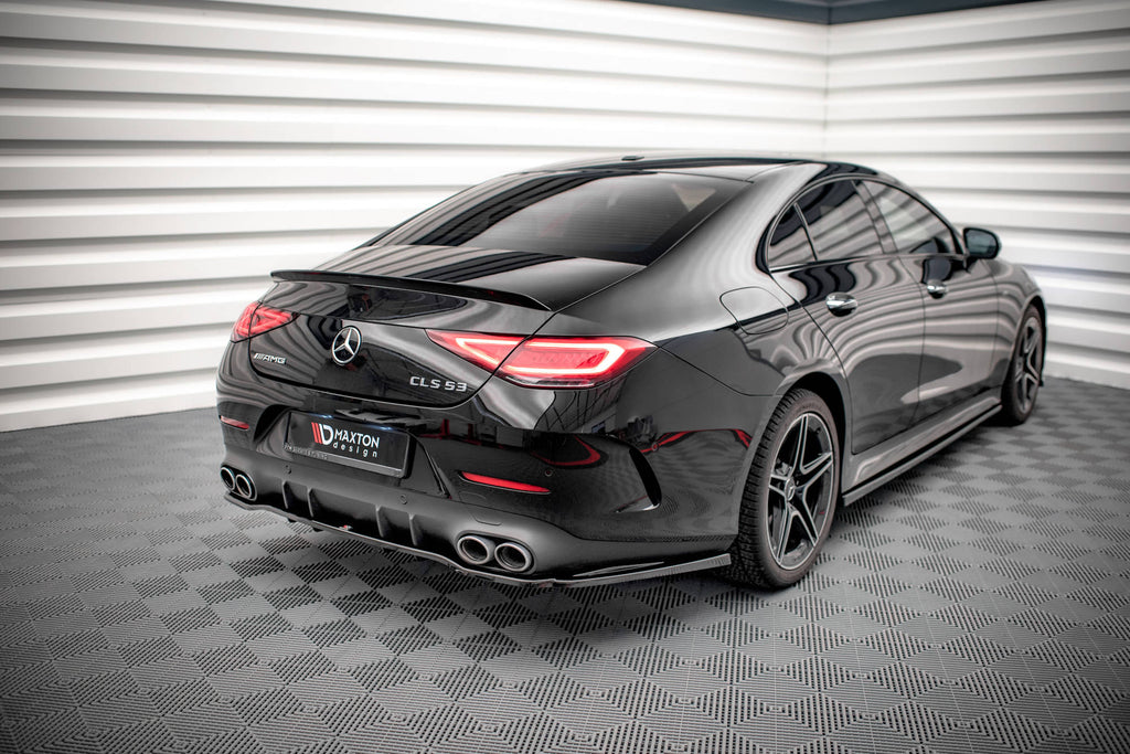 MAXTON DESIGN CENTRAL REAR SPLITTER (WITH VERTICAL BARS) MERCEDES-AMG CLS 53 C257