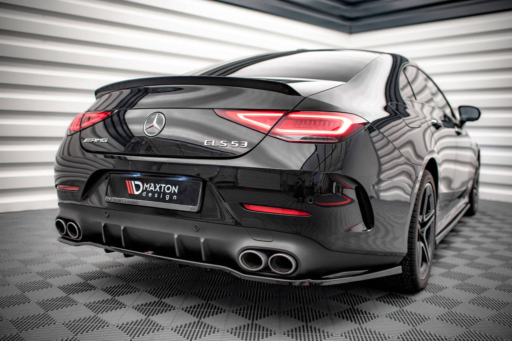 MAXTON DESIGN CENTRAL REAR SPLITTER (WITH VERTICAL BARS) MERCEDES-AMG CLS 53 C257