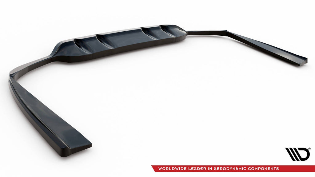 MAXTON DESIGN CENTRAL REAR SPLITTER (WITH VERTICAL BARS) MERCEDES-BENZ C AMG-LINE W205 FACELIFT