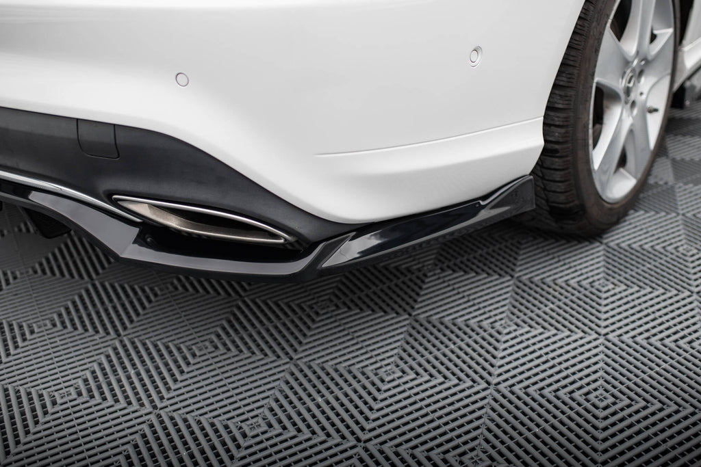 MAXTON DESIGN CENTRAL REAR SPLITTER (WITH VERTICAL BARS) MERCEDES-BENZ CLA C117 FACELIFT