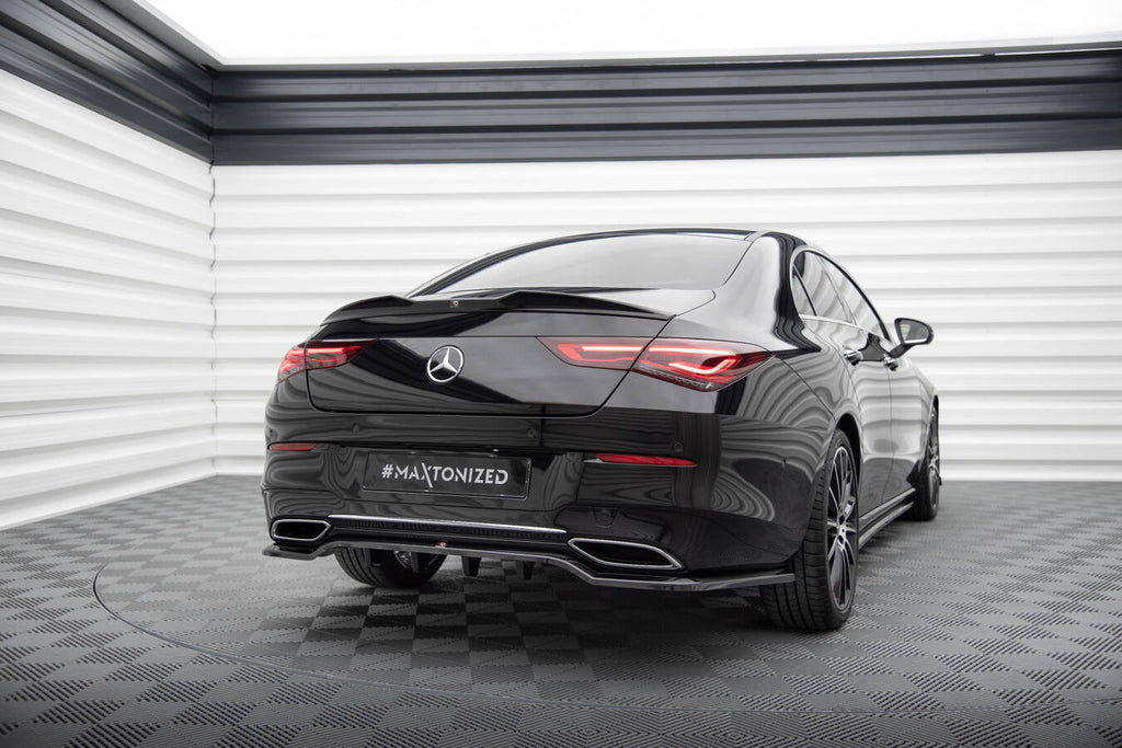 MAXTON DESIGN CENTRAL REAR SPLITTER (WITH VERTICAL BARS) MERCEDES-BENZ CLA COUPE C118