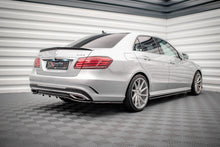 Load image into Gallery viewer, MAXTON DESIGN CENTRAL REAR SPLITTER (WITH VERTICAL BARS) MERCEDES-BENZ E AMG-LINE SEDAN W212 FACELIFT