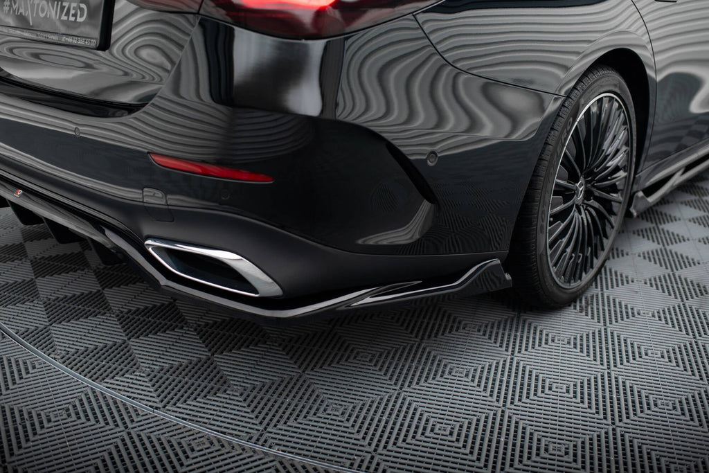 MAXTON DESIGN CENTRAL REAR SPLITTER (WITH VERTICAL BARS) MERCEDES-BENZ E AMG-LINE W214