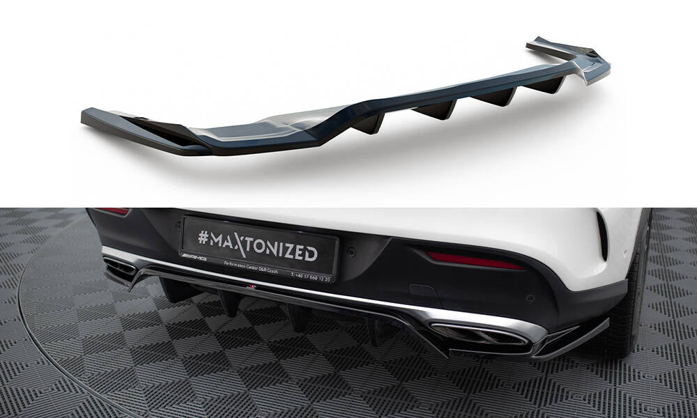 MAXTON DESIGN CENTRAL REAR SPLITTER (WITH VERTICAL BARS) MERCEDES-BENZ GLE COUPE AMG-LINE C292