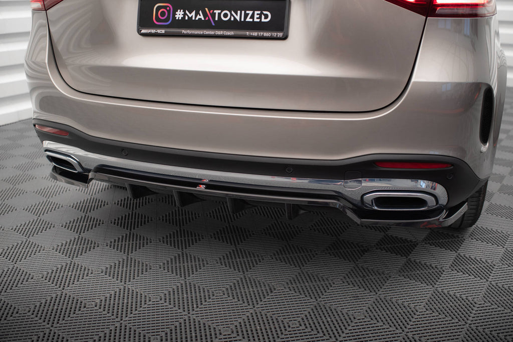 MAXTON DESIGN CENTRAL REAR SPLITTER (WITH VERTICAL BARS) MERCEDES-BENZ GLE SUV AMG-LINE W167