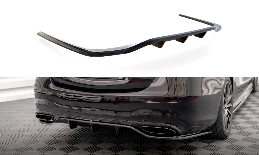 MAXTON DESIGN CENTRAL REAR SPLITTER (WITH VERTICAL BARS) MERCEDES-BENZ S AMG-LINE W223