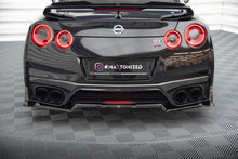 Load image into Gallery viewer, MAXTON DESIGN CENTRAL REAR SPLITTER (WITH VERTICAL BARS) NISSAN GTR R35 FACELIFT