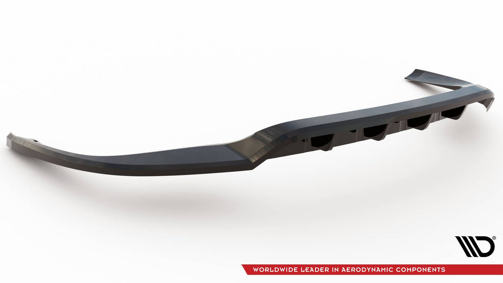 MAXTON DESIGN CENTRAL REAR SPLITTER (WITH VERTICAL BARS) PORSCHE PANAMERA E-HYBRID 971 FACELIFT