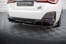 Load image into Gallery viewer, MAXTON DESIGN CENTRAL REAR SPLITTER (WITH VERTICAL BARS) V.2 BMW I4 M-PACK G26