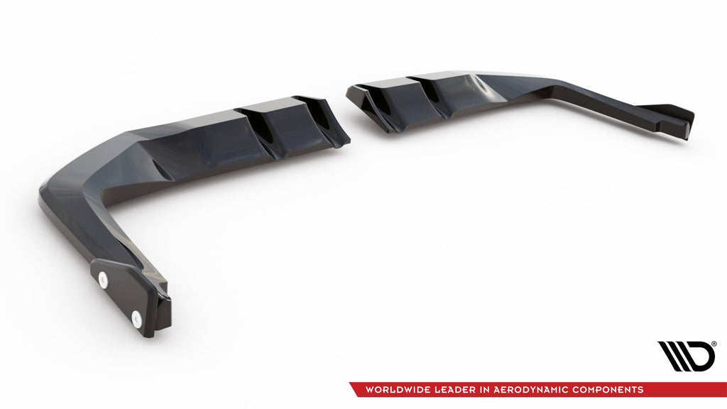 MAXTON DESIGN CENTRAL REAR SPLITTER (WITH VERTICAL BARS) V.1 + FLAPS HONDA CIVIC TYPE-R MK 11