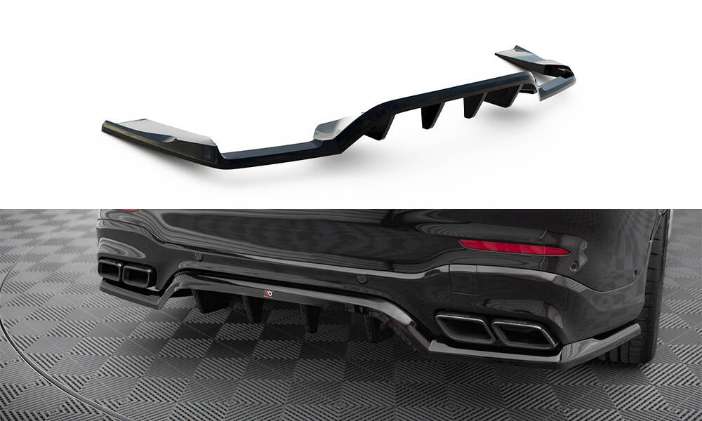 MAXTON DESIGN CENTRAL REAR SPLITTER (WITH VERTICAL BARS) V.1 MERCEDES-AMG GLC 63 SUV X253