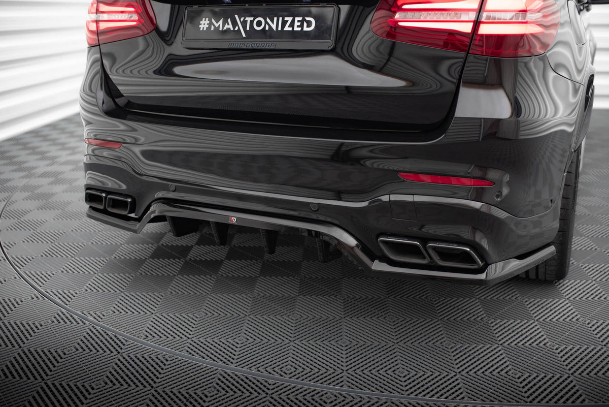 MAXTON DESIGN CENTRAL REAR SPLITTER (WITH VERTICAL BARS) V.1 MERCEDES ...