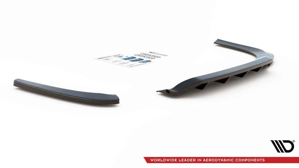 MAXTON DESIGN CENTRAL REAR SPLITTER (WITH VERTICAL BARS) VOLKSWAGEN PASSAT CC