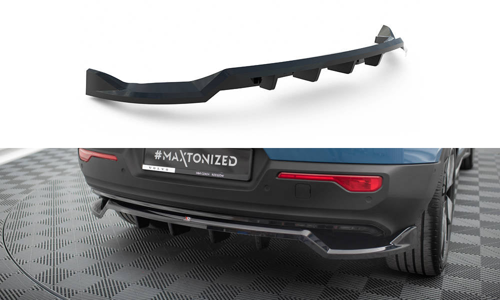 MAXTON DESIGN CENTRAL REAR SPLITTER (WITH VERTICAL BARS) VOLVO C40 MK1