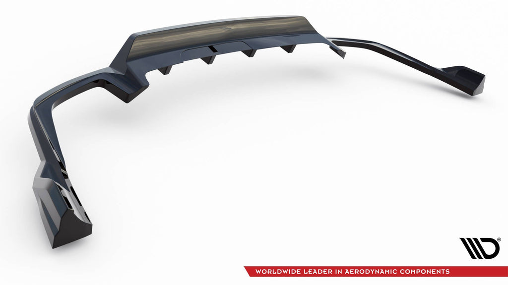 MAXTON DESIGN CENTRAL REAR SPLITTER (WITH VERTICAL BARS) VOLVO XC60 R-DESIGN MK2 FACELIFT