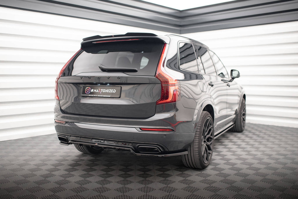 MAXTON DESIGN CENTRAL REAR SPLITTER (WITH VERTICAL BARS) VOLVO XC90 R-DESIGN MK2 FACELIFT