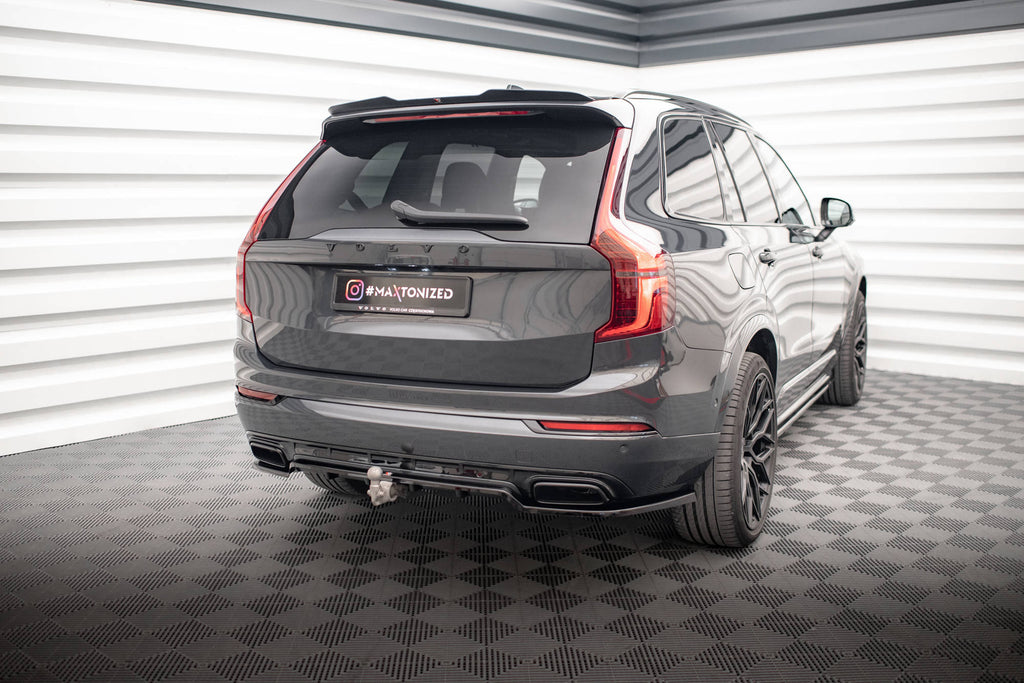 MAXTON DESIGN CENTRAL REAR SPLITTER (WITH VERTICAL BARS) VOLVO XC90 R-DESIGN MK2 FACELIFT