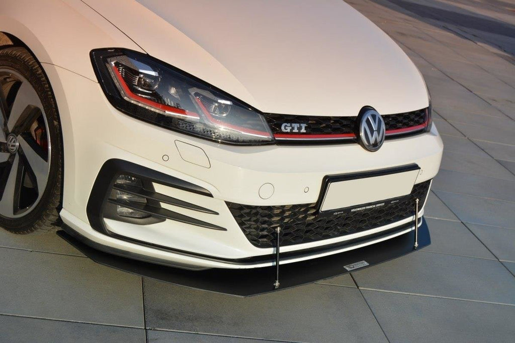 MAXTON DESIGN FRONT RACING SPLITTER V.1 VW GOLF VII GTI FACELIFT