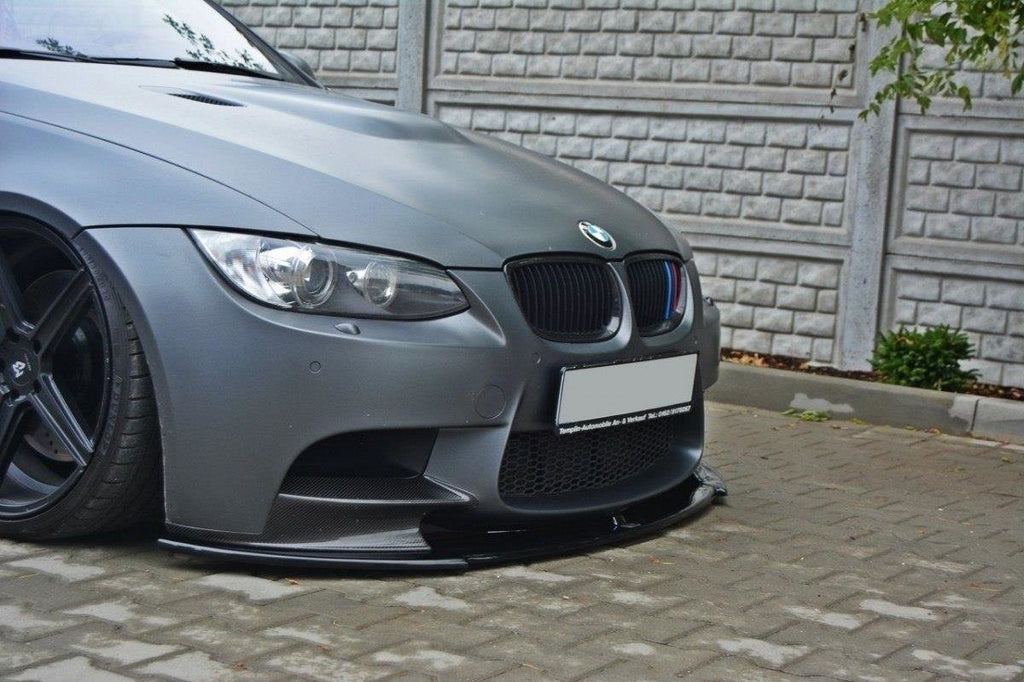 MAXTON DESIGN FRONT SPLITTER BMW M3 E92 / E93 (PREFACE MODEL FITS M PERFORMANCE SPLITTERS)