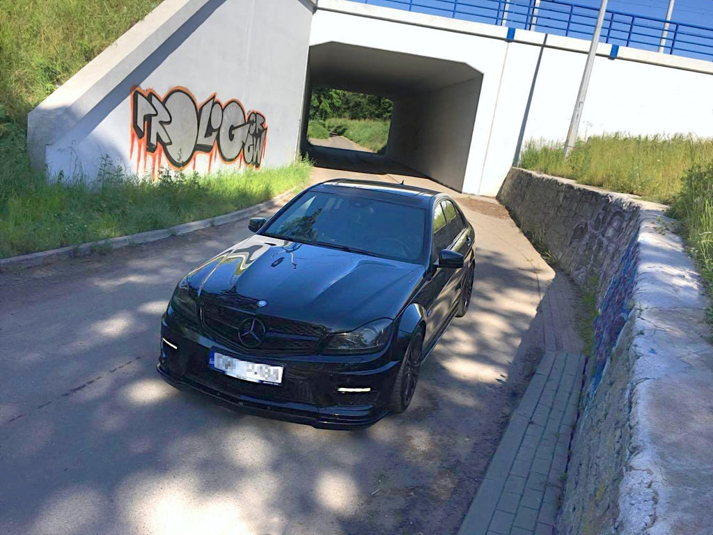 MAXTON DESIGN FRONT SPLITTER MERCEDES-BENZ AMG C63 W204 FACELIFT