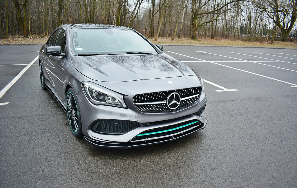 MAXTON DESIGN FRONT SPLITTER V.1 MERCEDES-BENZ CLA C117 AMG-LINE FACELIFT